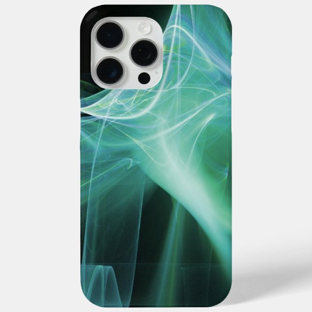 FUNDA DE Case-Mate PARA iPhone HINCHAS FRACTALES EN TURQUÍA AZUL VERDE VERDE AZUL (Reverso )