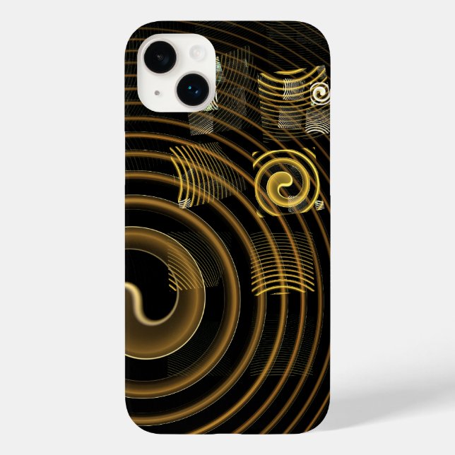 Funda De Case-Mate Para iPhone Hipnosis Arte abstracto (Reverso )