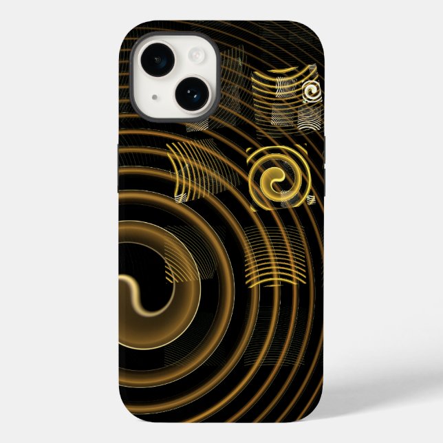 Funda De Case-Mate Para iPhone Hipnosis Arte abstracto (Reverso )