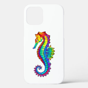 Funda Para iPhone 12 Pro Hipoahoría marino poligonal arcoiris