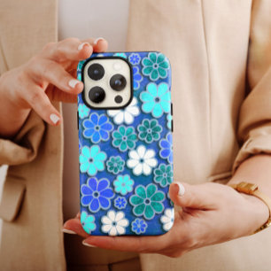 Funda Para iPhone 13 Pro Max Hippie azul oscuro para iPhone   Hippie iPhone de