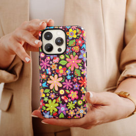 Funda Para iPhone 13 Pro Max Hippie de flores iPhone | Estuche para iPhone Hipp