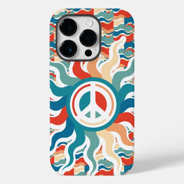 Funda De Case-Mate Para iPhone HIPPIE ICON SUN ver 2023 BY MASANSER (Reverso )