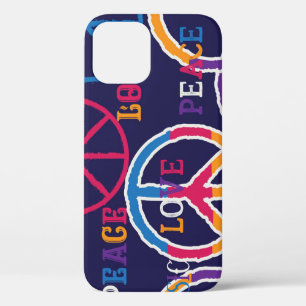 Funda Para iPhone 12 Hippie Peace: Vibrante Diseño de Símbolo.