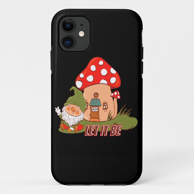 Funda De Case-Mate Para iPhone Hippie Que Sea Gnome (Reverso)