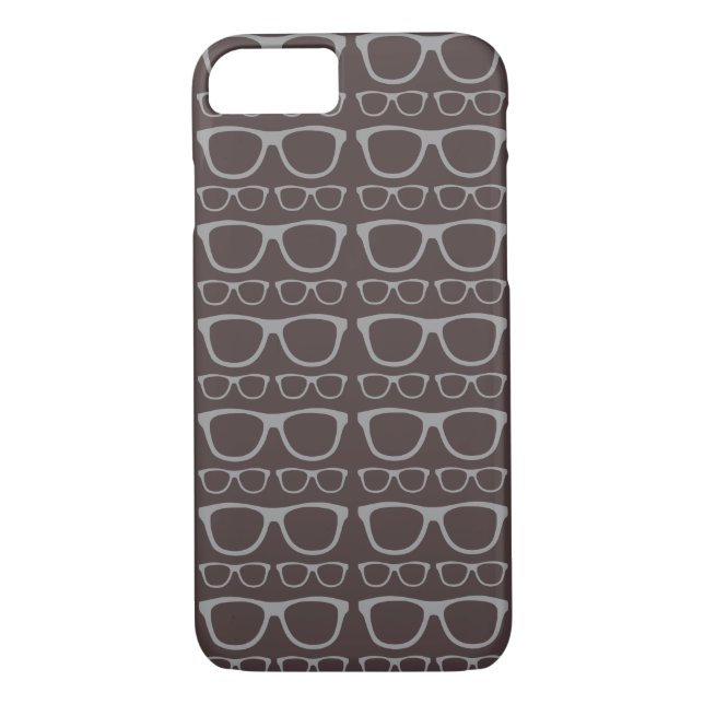 Funda De Case-Mate Para iPhone Hipster de ojeglass retro (Reverso)