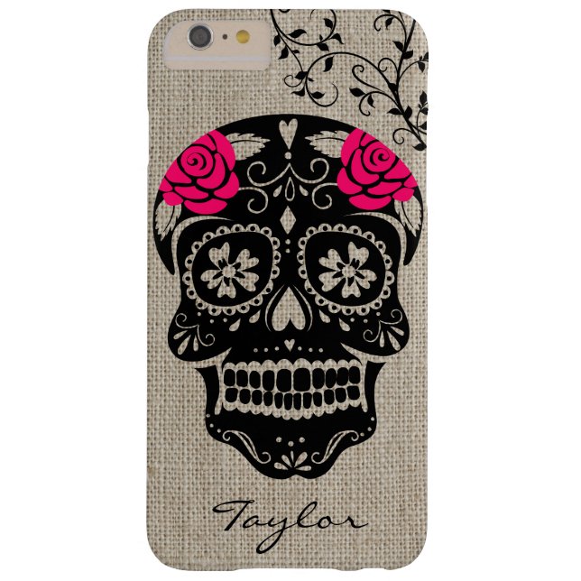 Funda De Case-Mate Para iPhone Hipster Sugar Skull Personalizado (Reverso)