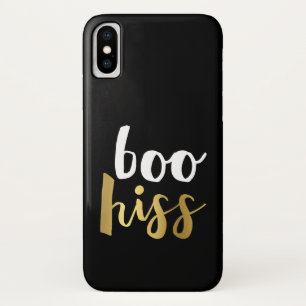 Funda Para iPhone X Hiss de Boo Blanco y Oro