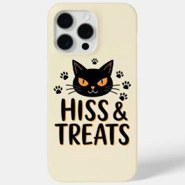 Funda Para iPhone 15 Pro Max Hiss y trata a gato negro