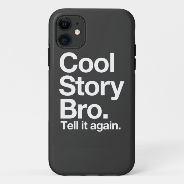 Funda De Case-Mate Para iPhone Historia fresca Bro (Reverso)
