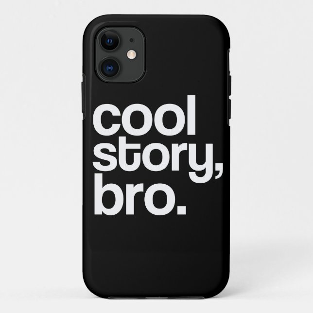 Funda De Case-Mate Para iPhone Historia fresca, Bro. (Reverso)