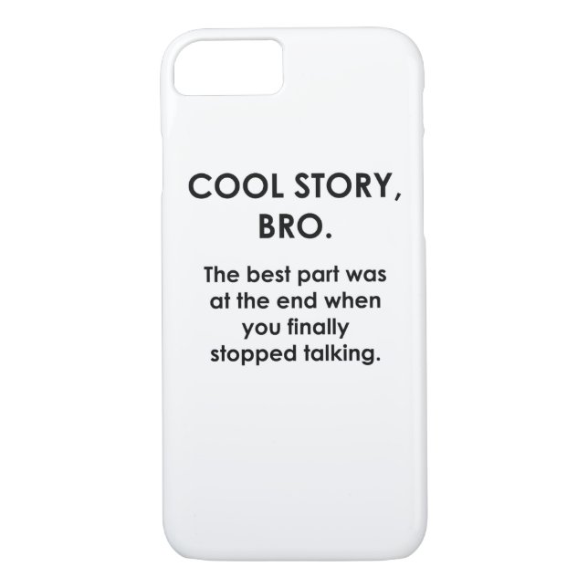 Funda De Case-Mate Para iPhone Historia fresca, hermano (Reverso)