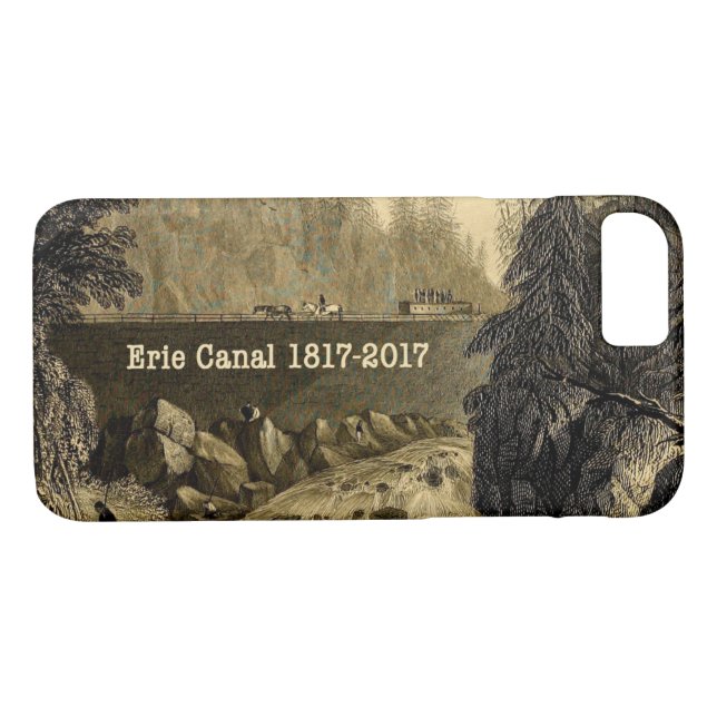Funda De Case-Mate Para iPhone Histórico Canal Erie Bicentenario Años (Reverso (horizontal))