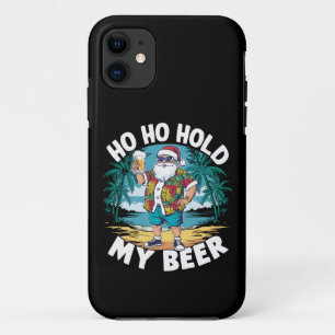 Funda Para iPhone 11 Ho Ho Agarra Mi Cerveza Navidad en Julio Santa de