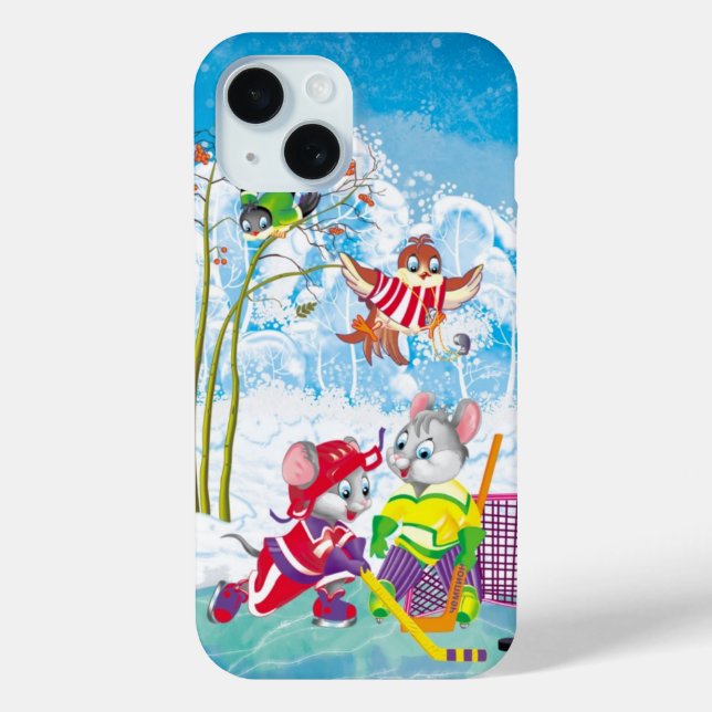 Funda De Case-Mate Para iPhone hockey (Reverso )