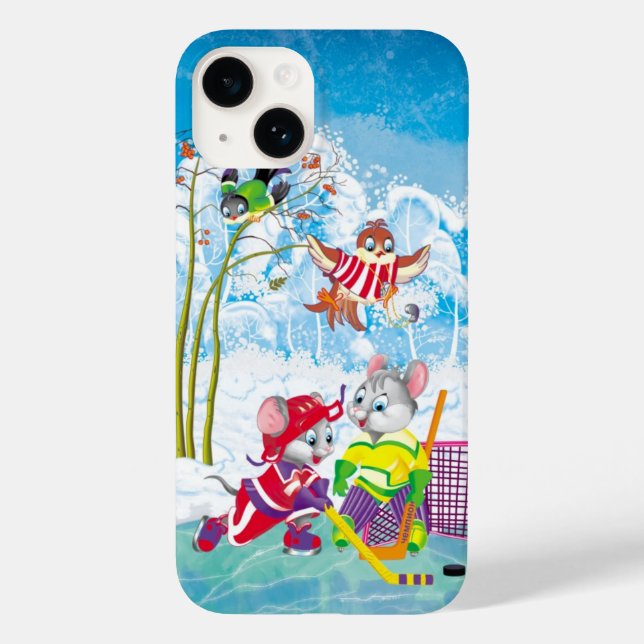 Funda De Case-Mate Para iPhone hockey (Reverso )