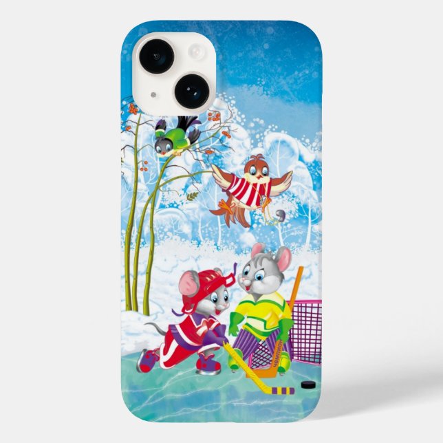 Funda De Case-Mate Para iPhone hockey (Reverso )