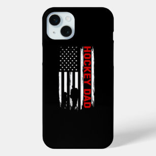 Funda Para iPhone 15 Mini hockey_dad_don_hockey_bandera americana