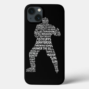 Funda Para iPhone 13 Hockey Enforcer Goon Word Art iPhone 5 Funda
