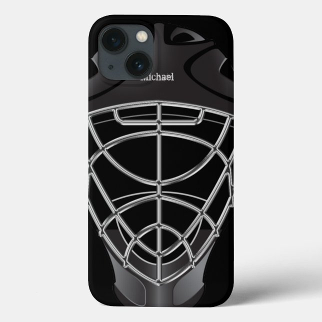 Funda De Case-Mate Para iPhone Hockey Goalie Helmet (Reverso)