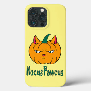 Funda Para iPhone 13 Pro Hocus pawcus Halloween calabaza gato jengibre magi