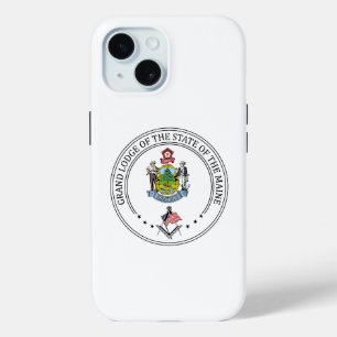 Funda Para iPhone 15 Hogar de masonería del estado de Maine