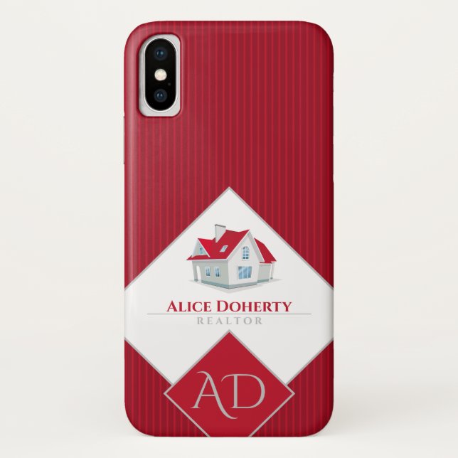 Funda De Case-Mate Para iPhone Hogar del agente inmobiliario (Reverso)