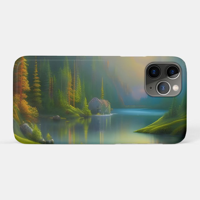 Funda De Case-Mate Para iPhone Hogar dulce hogar en el bosque (Reverso (horizontal))