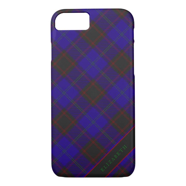 Funda De Case-Mate Para iPhone Hogar Hume Clan Tartán Escocia Plaid (Reverso)