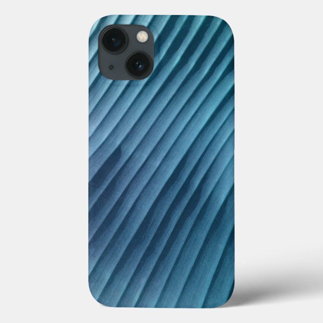 Funda De Case-Mate Para iPhone Hoja Azul Diagonal (Reverso)