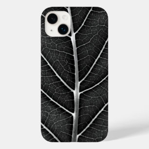 Funda Para iPhone 14 Plus De Case-Mate Hoja brillante en blanco y negro en primer plano