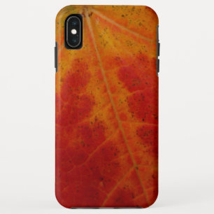 Funda Para iPhone XS Max Hoja de Arce Rojo Fotografía Abstracta de la Natur