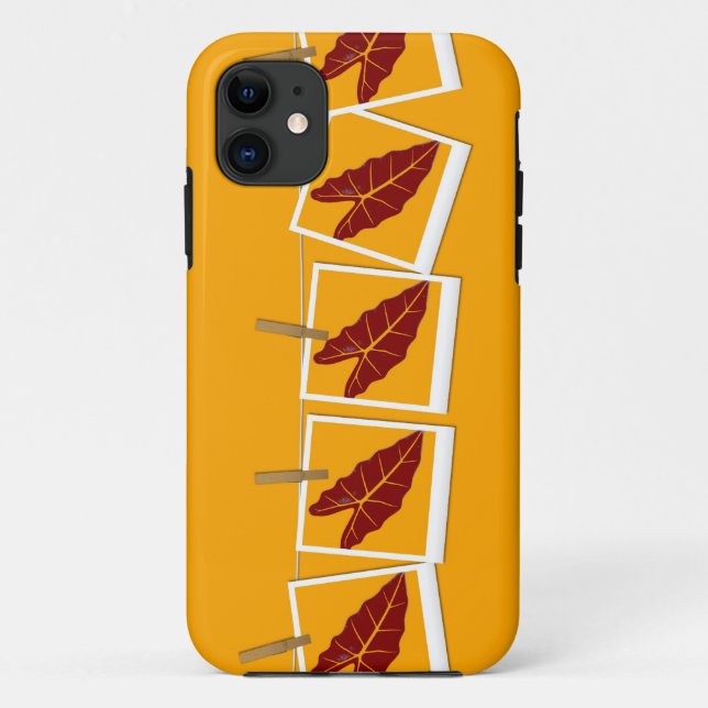 Funda De Case-Mate Para iPhone Hoja de arte 18 (Reverso)
