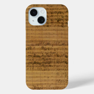 Funda Para iPhone 15 Hoja de época de Johann Sebastian Bach