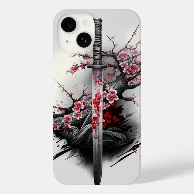 Funda De Case-Mate Para iPhone "Hoja de Flores" (Reverso )