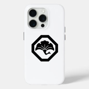 Funda Para iPhone 15 Pro Hoja de ginkgo en forma de grulla en bandeja