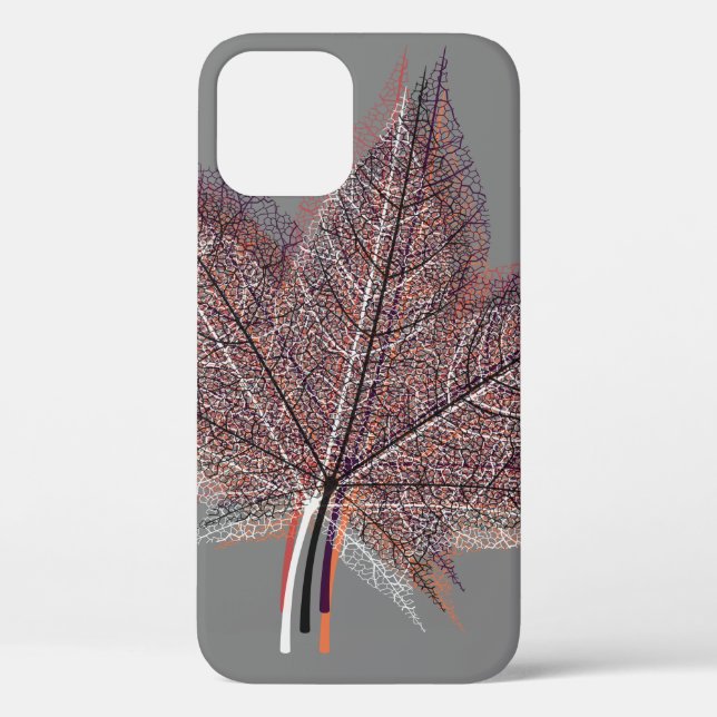 Funda De Case-Mate Para iPhone Hoja de Invierno #4 (Reverso )