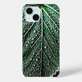Funda Para iPhone 15 Hoja de naturaleza macro