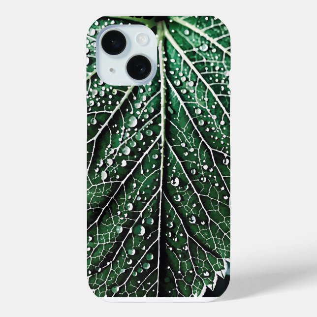 Funda De Case-Mate Para iPhone Hoja de naturaleza macro (Reverso )