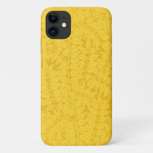 Funda Para iPhone 11 Hoja de oro amarilla deja estuche de teléfono de a