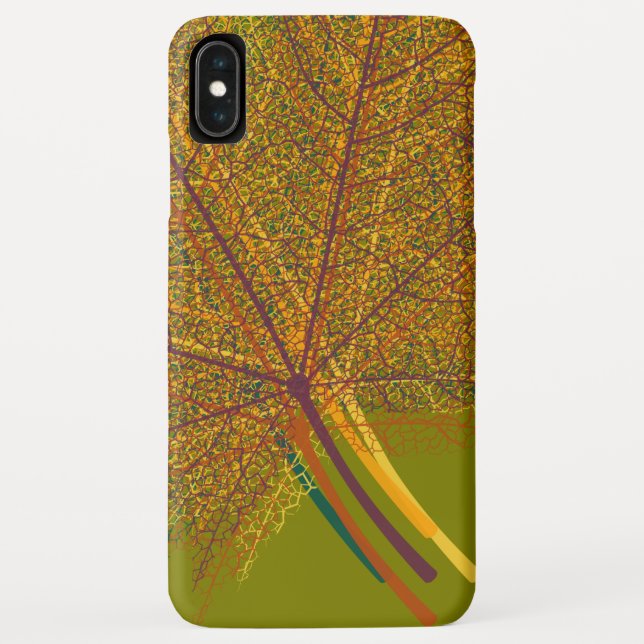 Funda De Case-Mate Para iPhone Hoja de otoño (Reverso)
