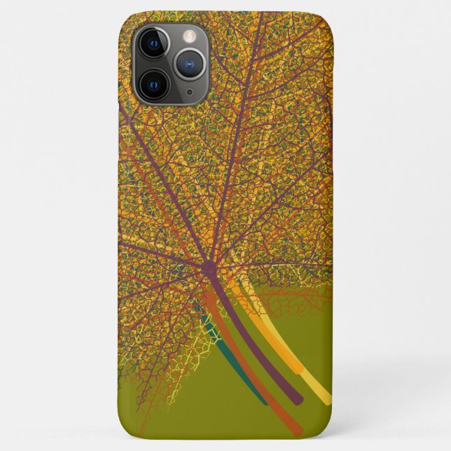 Funda De Case-Mate Para iPhone Hoja de otoño (Reverso)