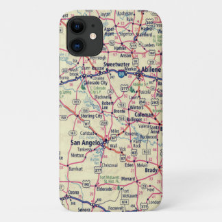 Funda Para iPhone 11 Hoja de Ruta de Texas