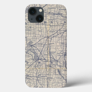 Funda Para iPhone 13 Hoja de ruta para bicicletas de Wisconsin 4