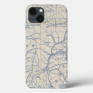 Funda Para iPhone 13 Hoja de ruta para bicicletas de Wisconsin 6