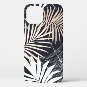 Funda Para iPhone 12 Hoja tropical botánica: gráfico vintage