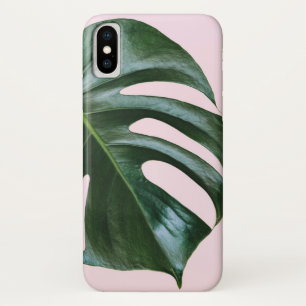 Funda Para iPhone X Hoja tropical de Monstera