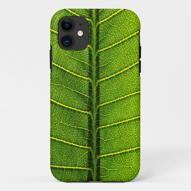 Funda De Case-Mate Para iPhone Hoja verde (Reverso)