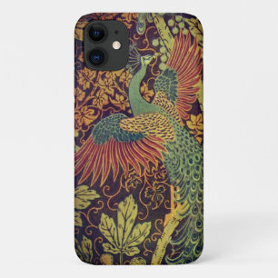 Funda Para iPhone 11 Hojaldre de pavo de pavo real jacquino floral eleg