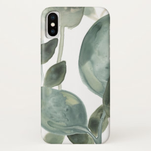 Funda Para iPhone X Hojas de agua - Acuarela